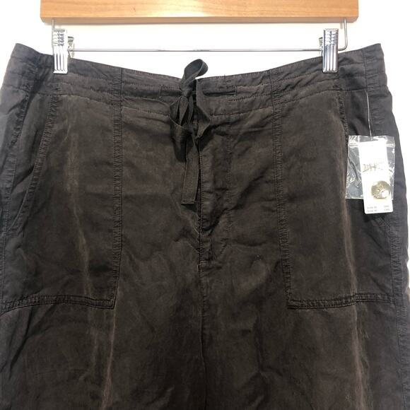 NWT By Anthropologie Slouchy Aviator Pants Carbon Brown Size 14 - Picture 9 of 15